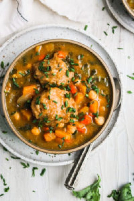 Chickpeas and Dumplings Recipe