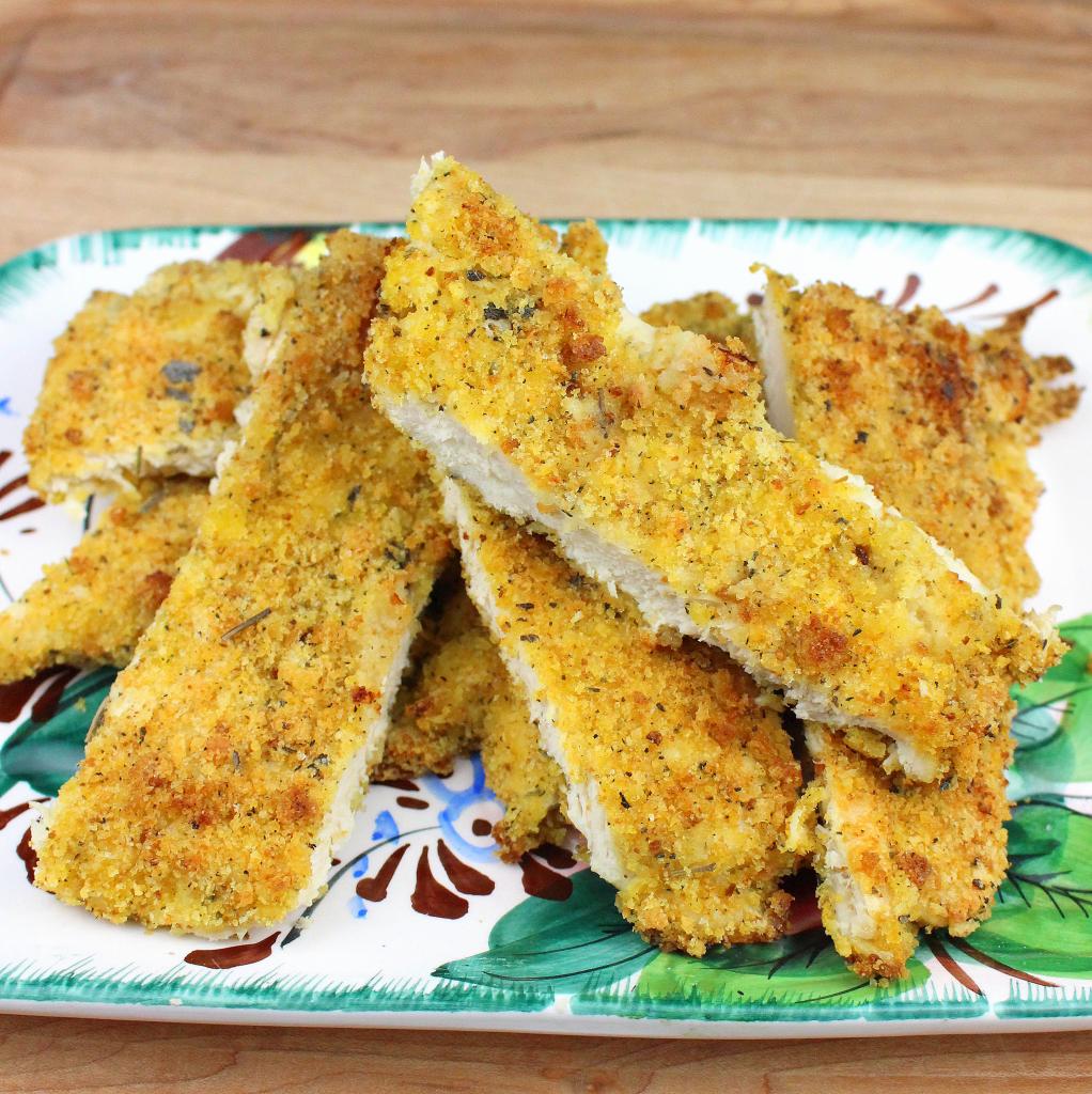 Cornmeal-Crusted Chicken with Horseradish Sauce and Pears Recipe