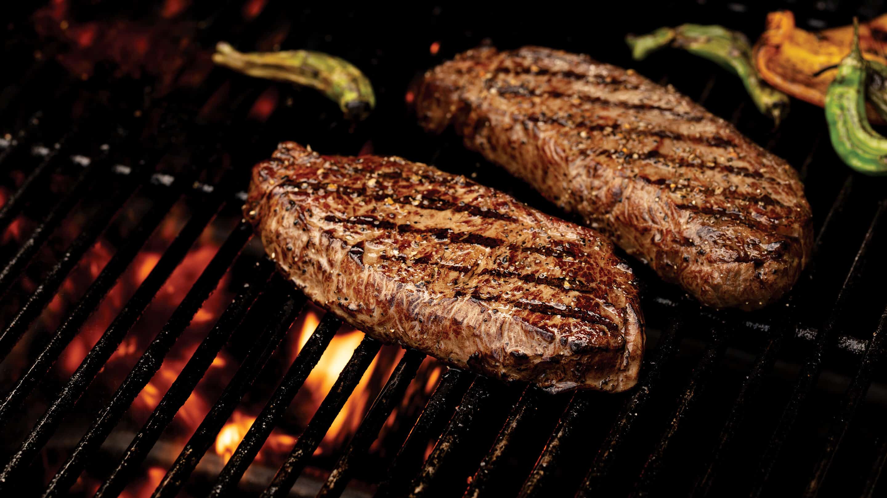 Grilled New York Strip Steaks Recipe