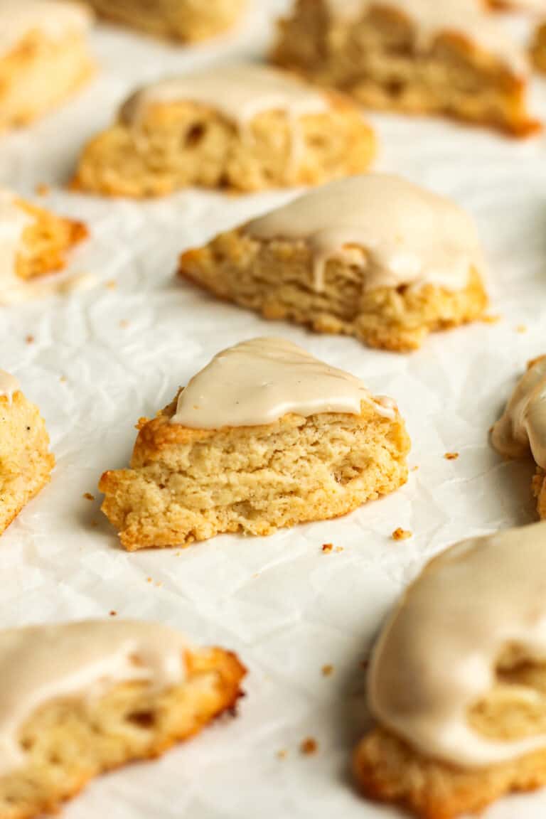Mini Vanilla Scones with Vanilla Bean Glaze Recipe