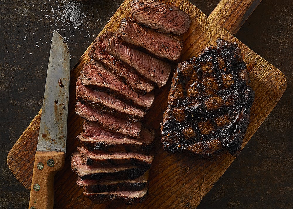 New York Strip Steak with Spicy Coffee Rub Recipe