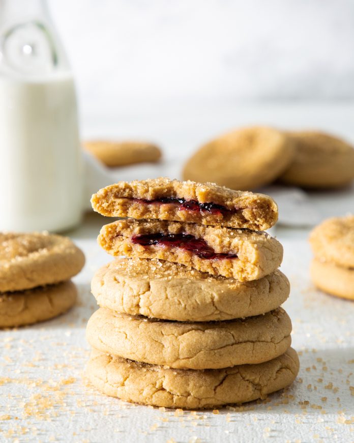 Peanut Butter Cookies with Grape Jelly Ice Cream Recipe