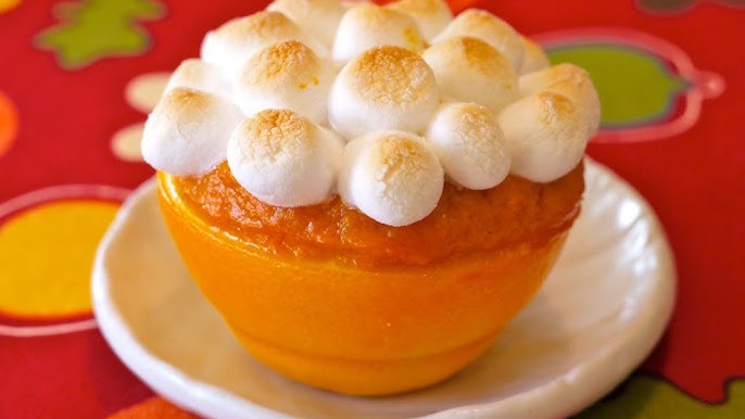Sweet Potatoes Served in Orange Cups Recipe
