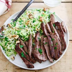 Weeknight Steak with Parsnip Puree Recipe