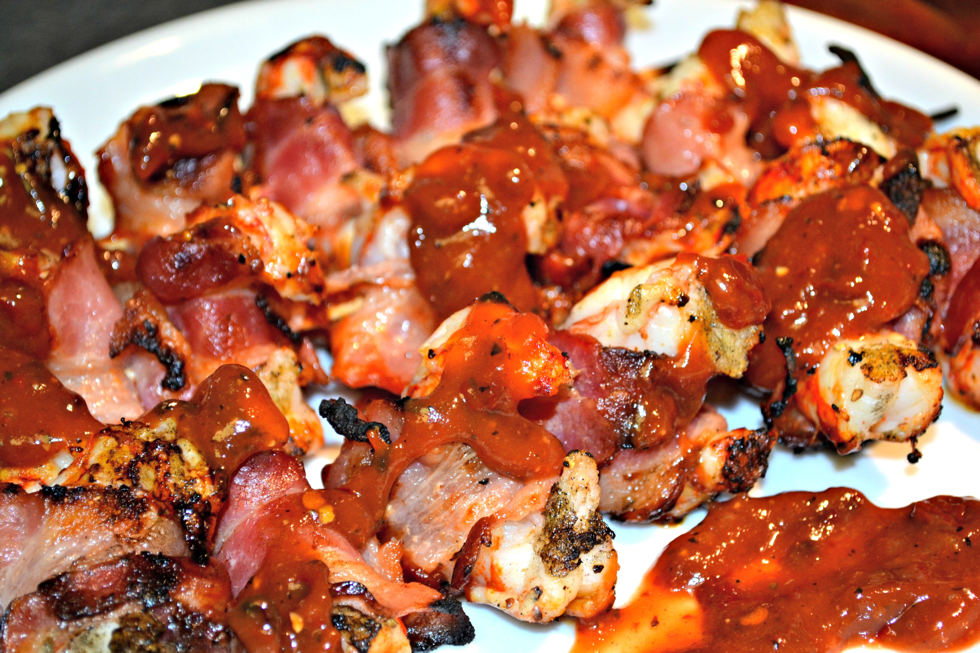 Bacon-Wrapped Shrimp with Chipotle Barbecue Sauce Recipe