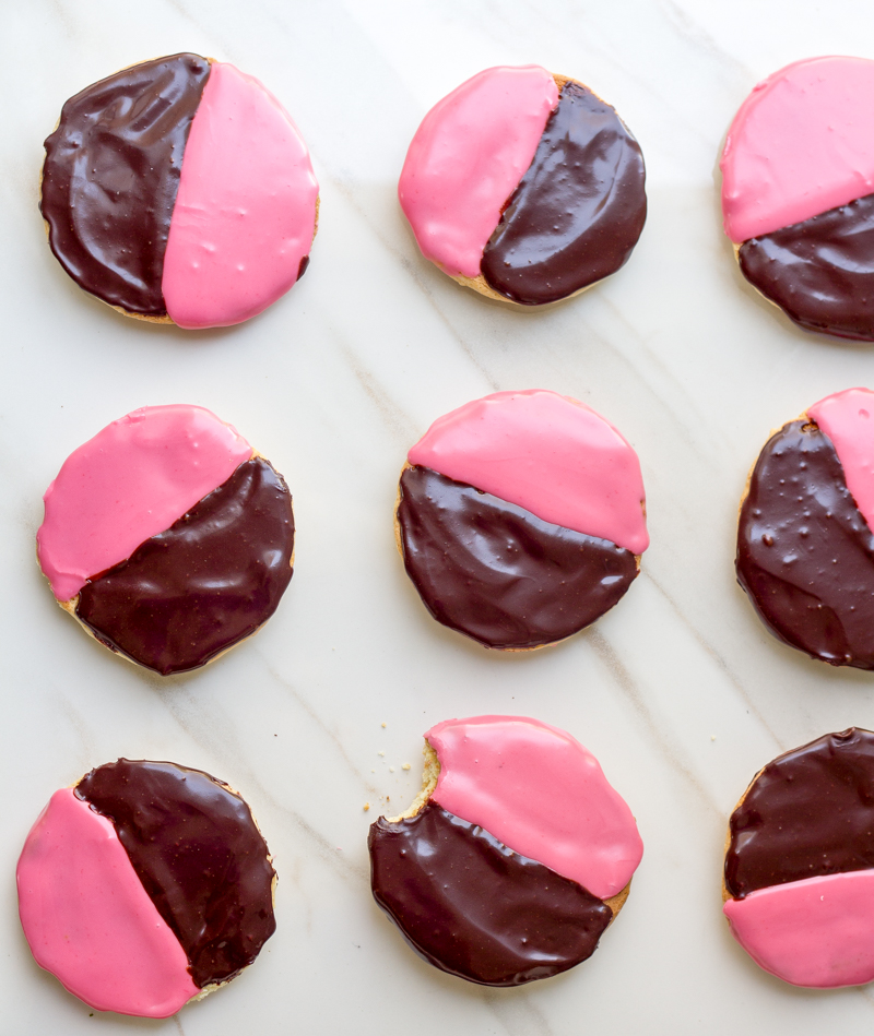 Black & Pink Cookies Recipe