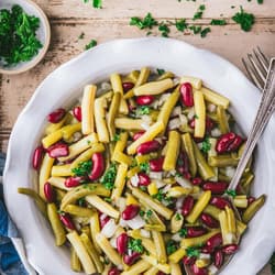 Creamy Herbed Three Bean Pasta Salad Recipe Kitchen