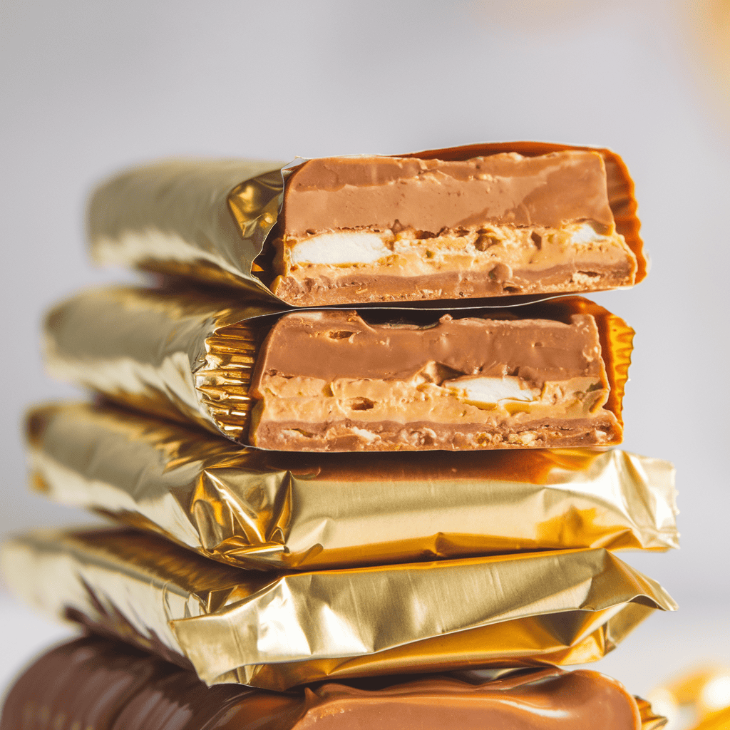 Crunchy Peanut Caramel Nougat Candy Bar Recipe