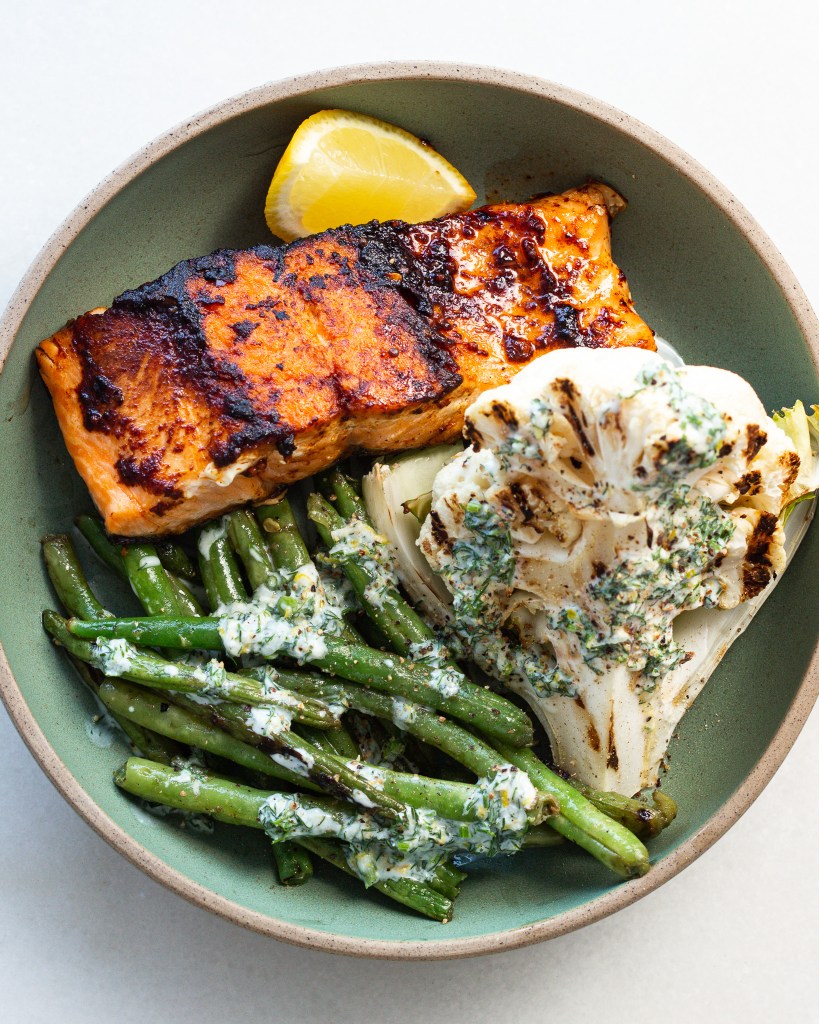 Grilled Salmon with Sun-Dried Tomato Butter (California) Recipe