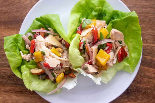 Italian Chicken Salad in Lettuce Cups Recipe