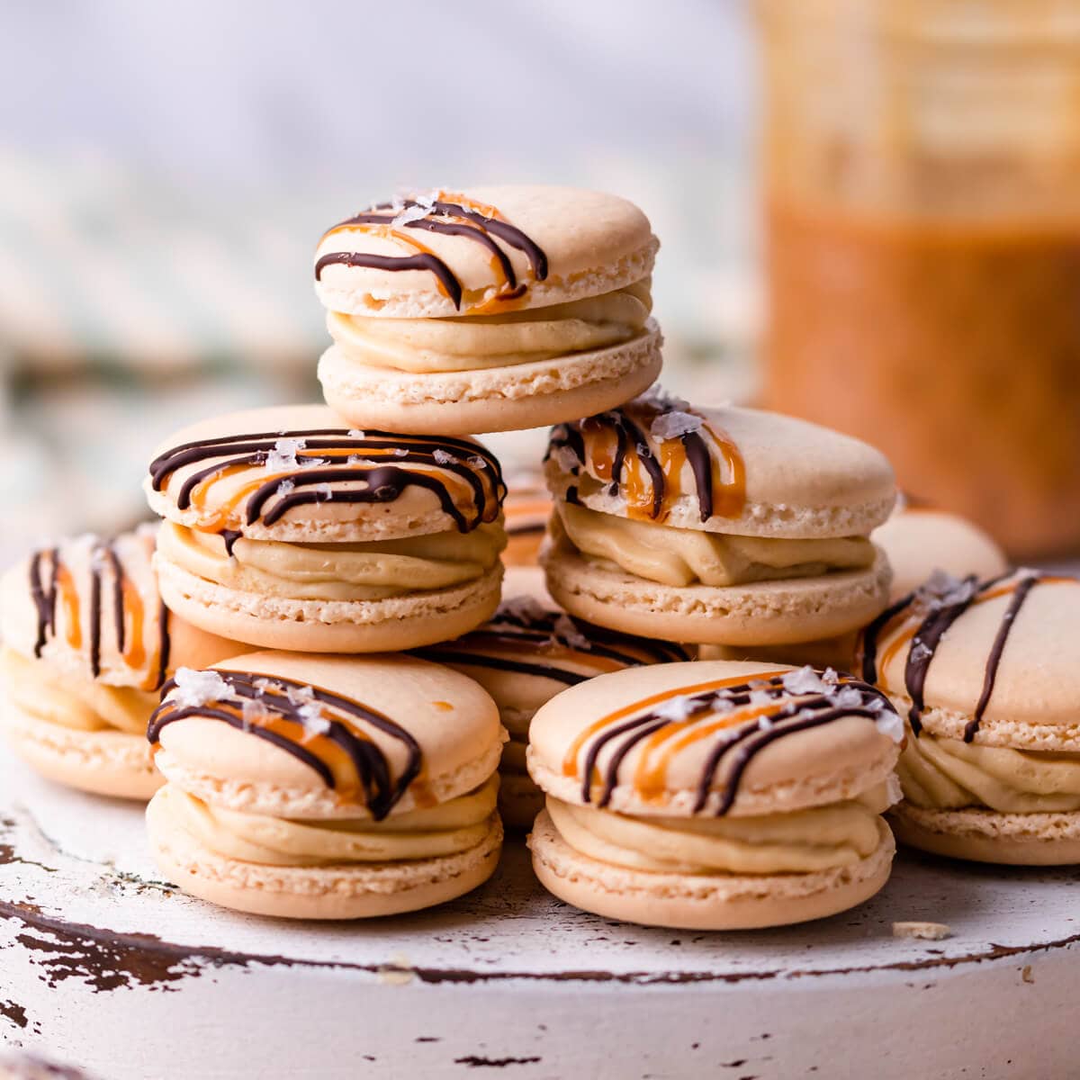 Salted Caramel Banana Macarons Recipe