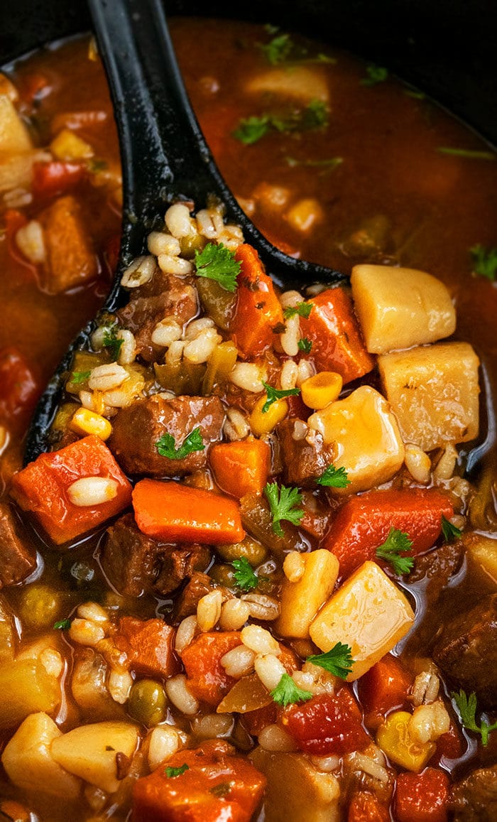 Slow-Cooker Beef and Barley