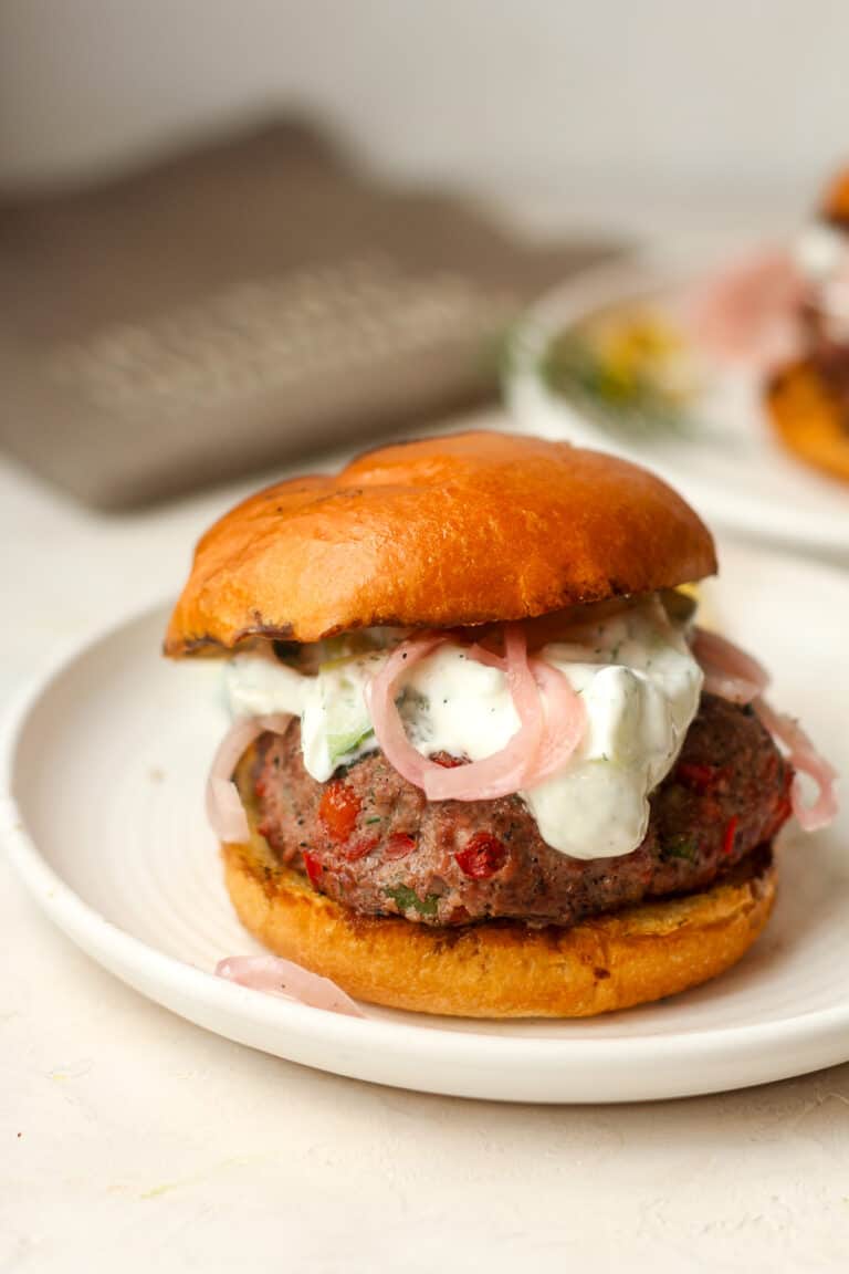 Spiced Feta Burgers Recipe