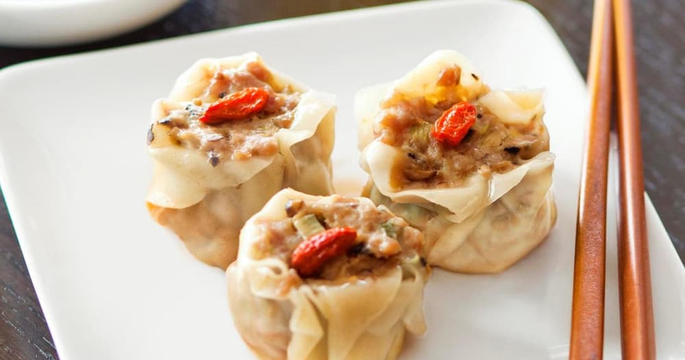 Steamed Pork-and-Mushroom Shumai Recipe