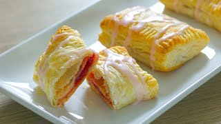 Strawberry-Vanilla Bean Pastry Pockets with Cream Cheese Glaze Recipe