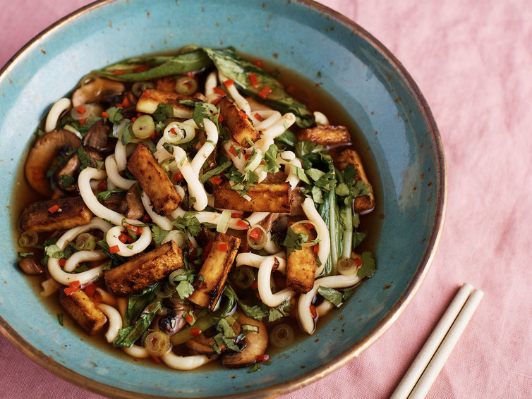 Turmeric Tofu Noodles Recipe