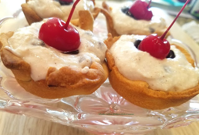Cherry Tart with Cannoli Filling Recipe