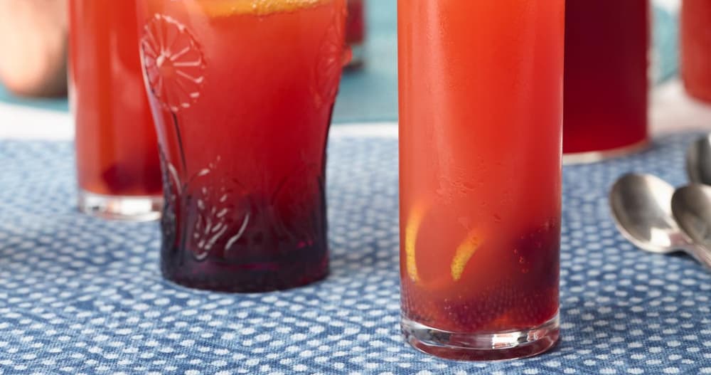 Cranberry Orange Iced Tea Sparkler Recipe