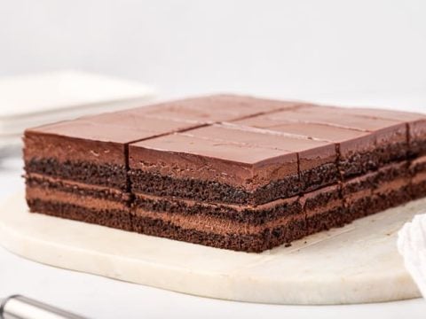 Dark Chocolate Mocha Mousse Cake Recipe