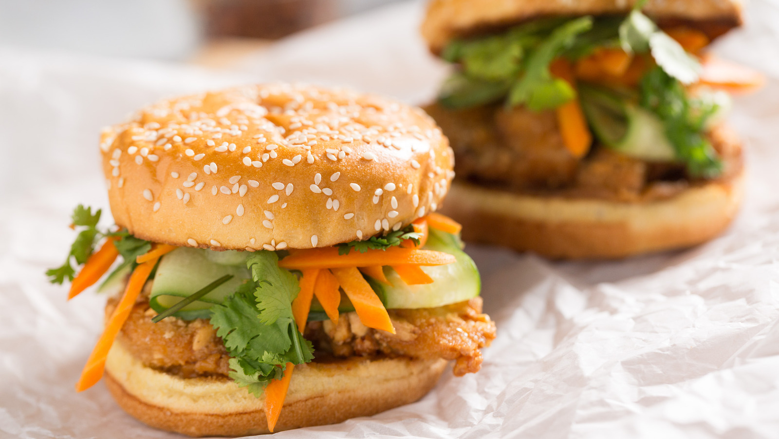 Fried Peanut-Crusted Chicken Sandwiches Recipe
