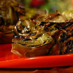 Grilled Baby Artichokes with Mixed Herbs Vinaigrette Recipe