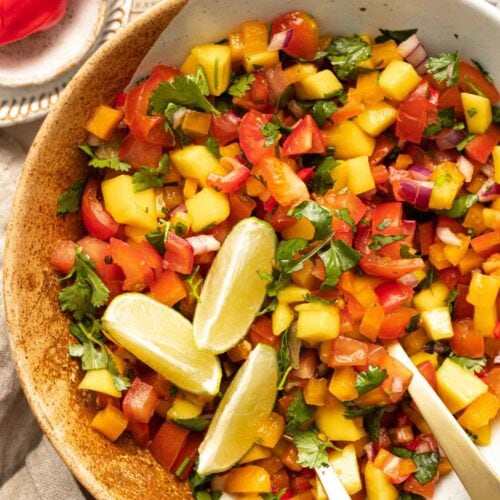 Hi-Wire Hot Vegetable Curry with Mango Salsa Sambal Recipe