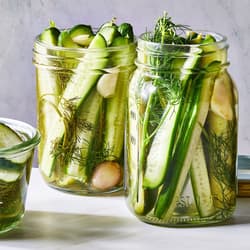 Quick Sweet-and-Sour Pickle Spears Recipe