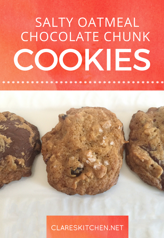 Salty Oatmeal Chocolate Chunk Cookies Recipe