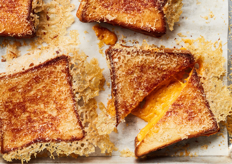 Sheet Pan Grilled Cheese Sandwiches Recipe
