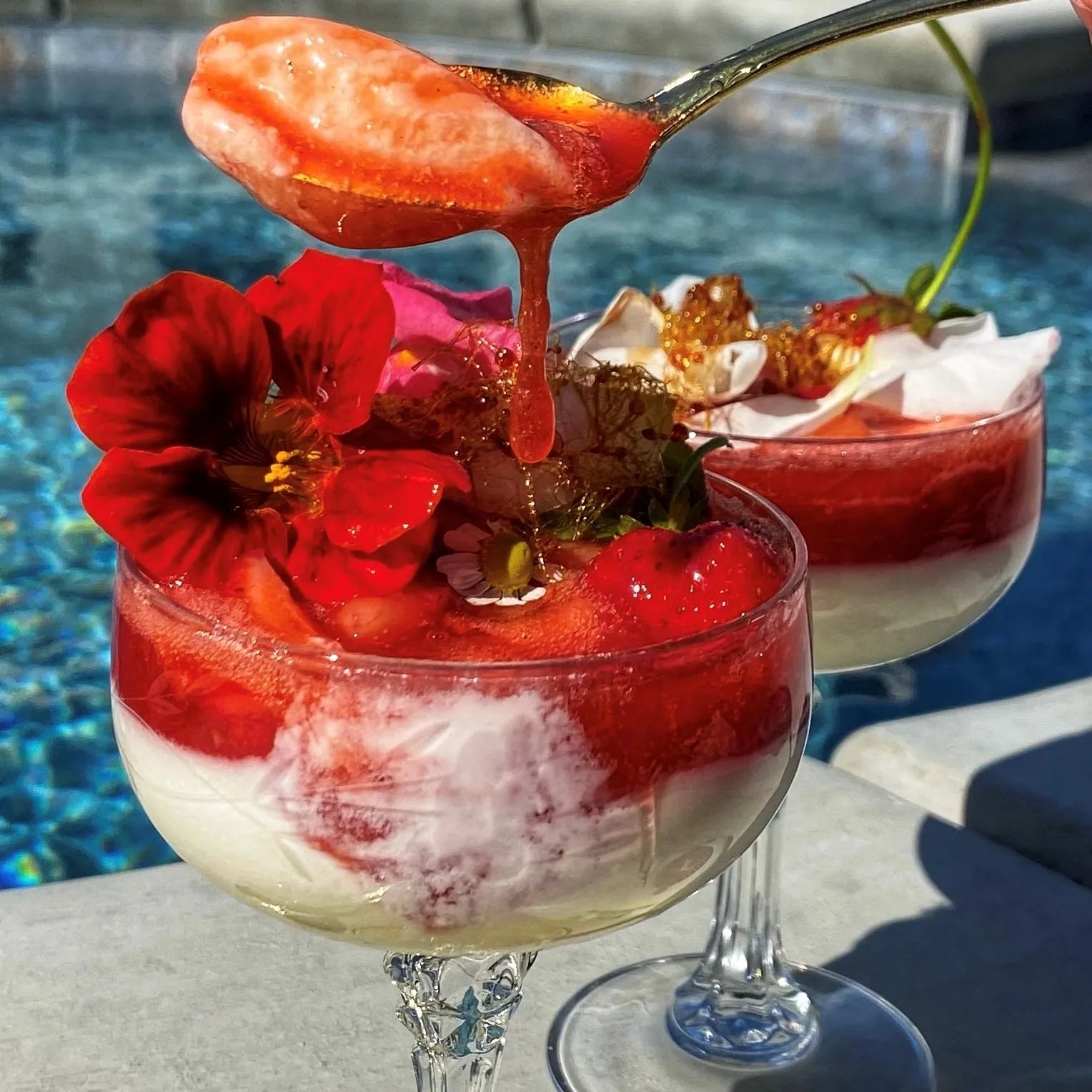 Strawberry and Goat Cheese Panna Cotta Recipe