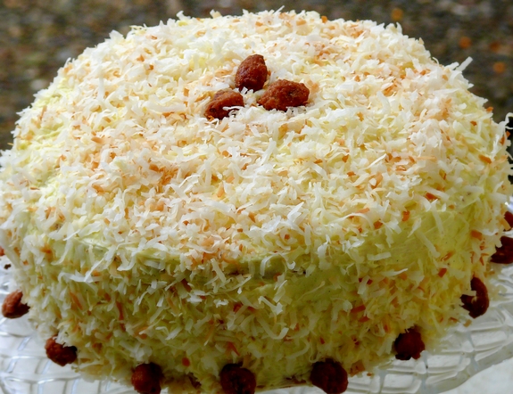 Toasted Coconut Cake With Coconut Filling and Buttercream Recipe