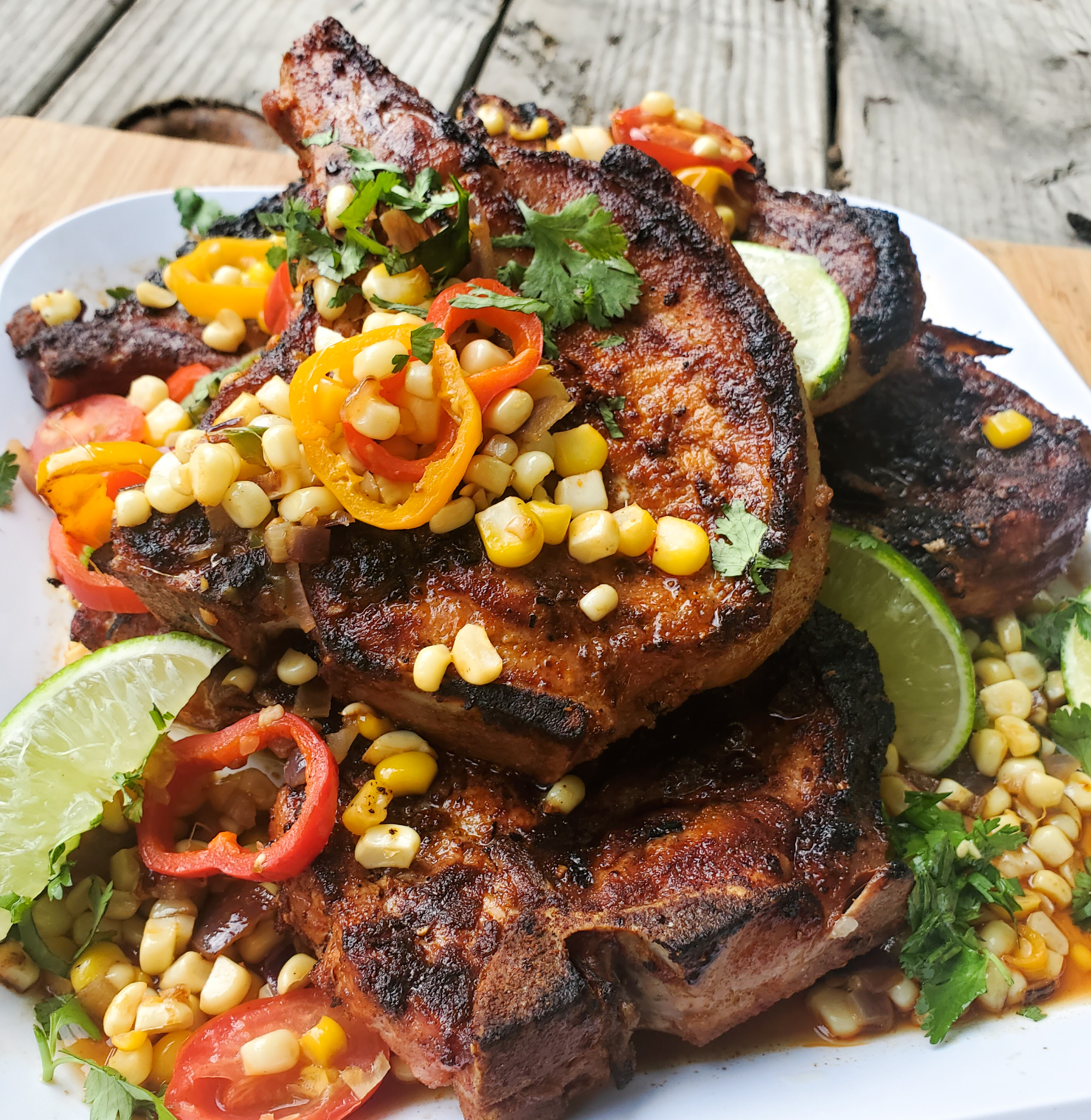 Chili-Rubbed Pork Chops Recipe