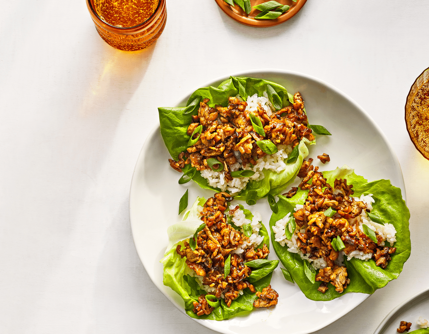 Lettuce Wraps with Mushrooms and Tofu Recipe