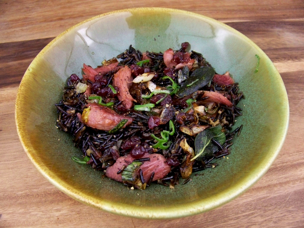 Smoked Turkey with Wild Rice Recipe