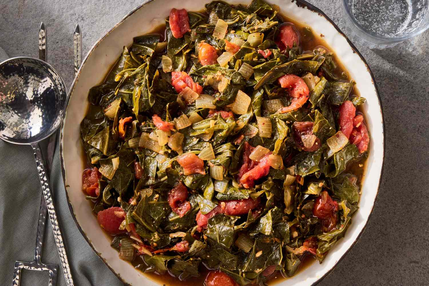 Spicy Braised Collard Greens Recipe