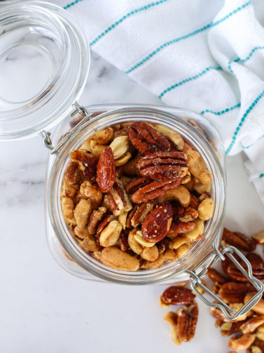 Sweet, Spicy and Salty Candied Nut Mix Recipe