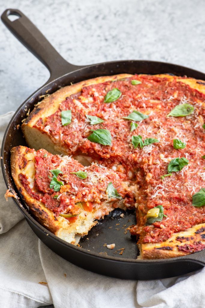 True Chicago-Style Deep-Dish Pizza