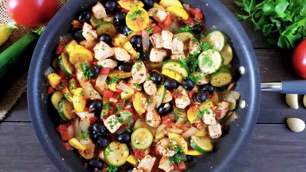 Turkey or Chicken, Summer Squash and Tomato Stir-Fry Recipe Kitchen