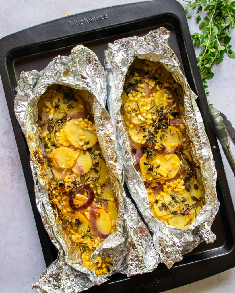 Grilled Vegetables in Foil Pan – Simple, Tasty, Quick