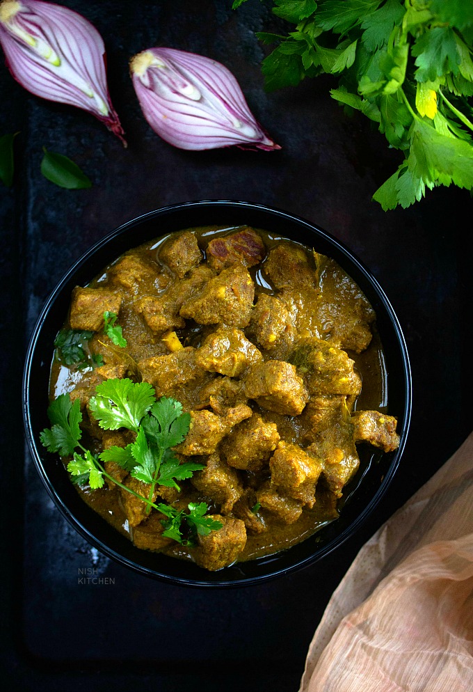 South Indian Beef Curry Recipe with Coconut Milk