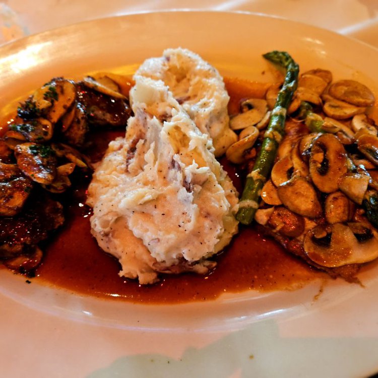 Chicken Madeira & Steak Diane at The Cheesecake Factory