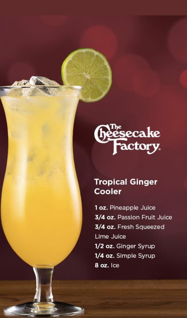 Tropical Ginger Cooler – The Cheesecake Factory