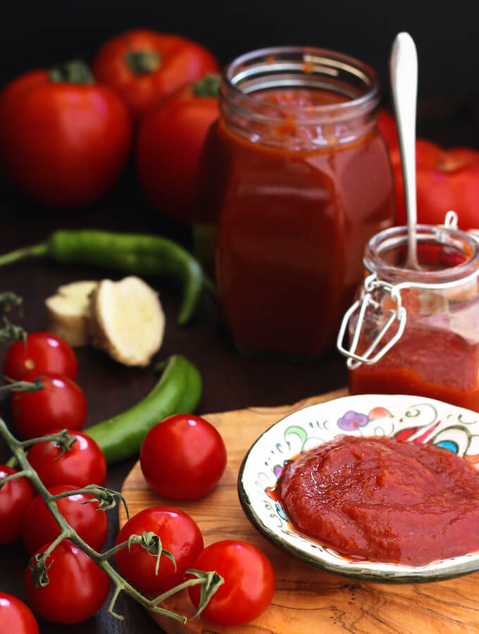 Healthy Homemade Ketchup with Fresh Tomatoes Recipe
