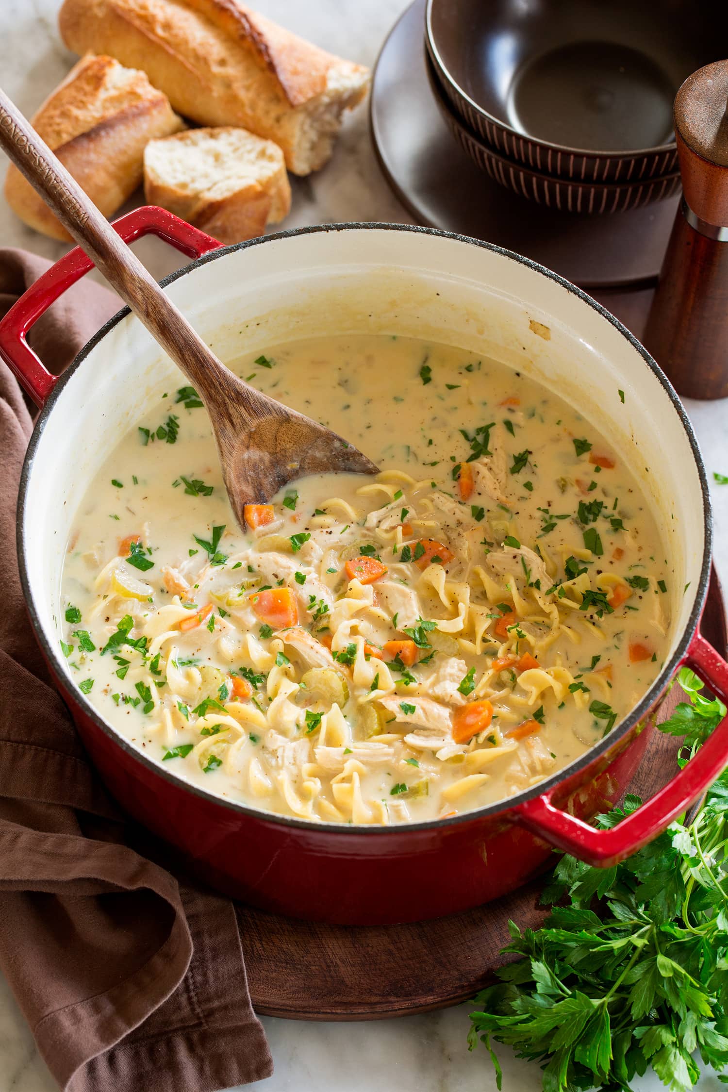 Creamy Chicken Noodle Soup – Quick, Comforting, Low‑Cal