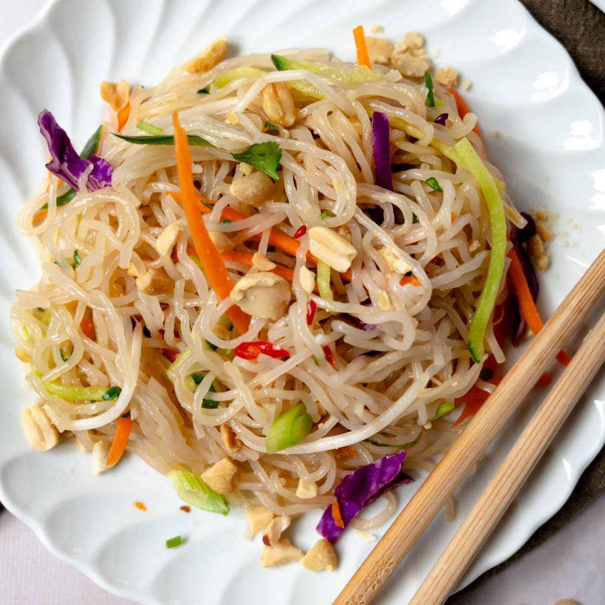 Thai Glass Noodles Recipe Vegetarian Quick & Tasty