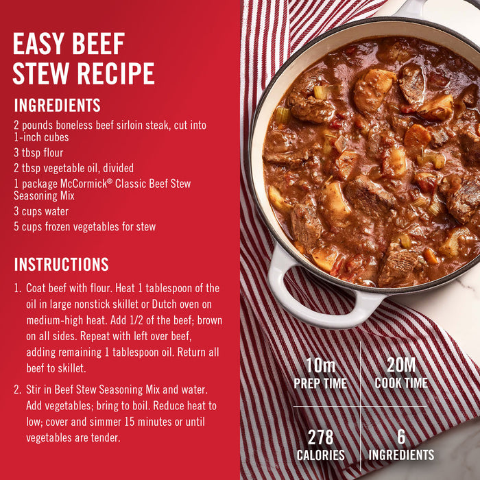 How to Make McCormick Beef Stew Seasoning – Step‑by‑Step Guide
