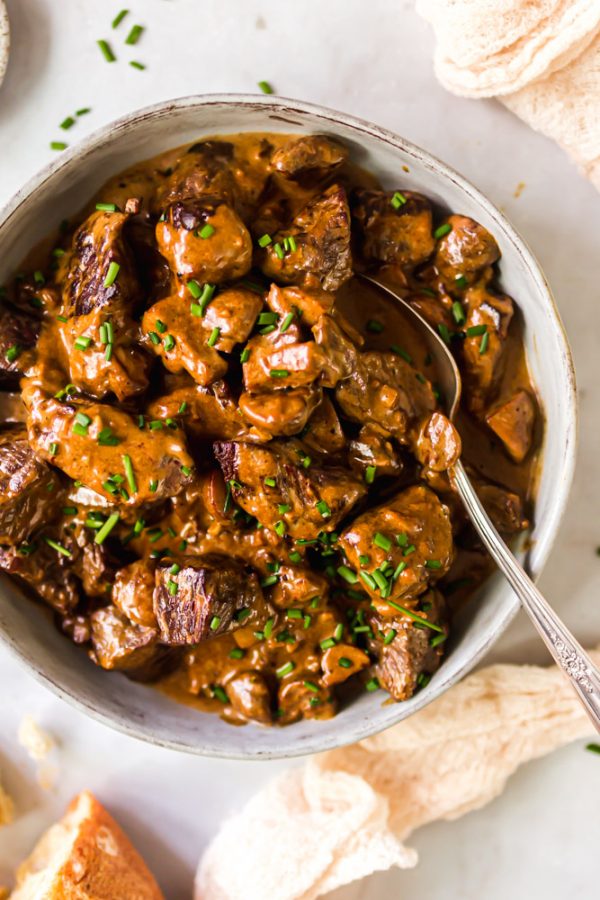 Steak Bites Recipe with Sauce – Garlic Butter & Parmesan