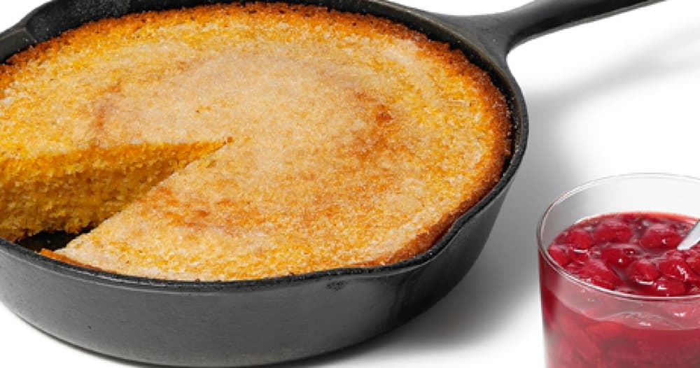 Skillet Cornbread With Strawberry Jam Recipe