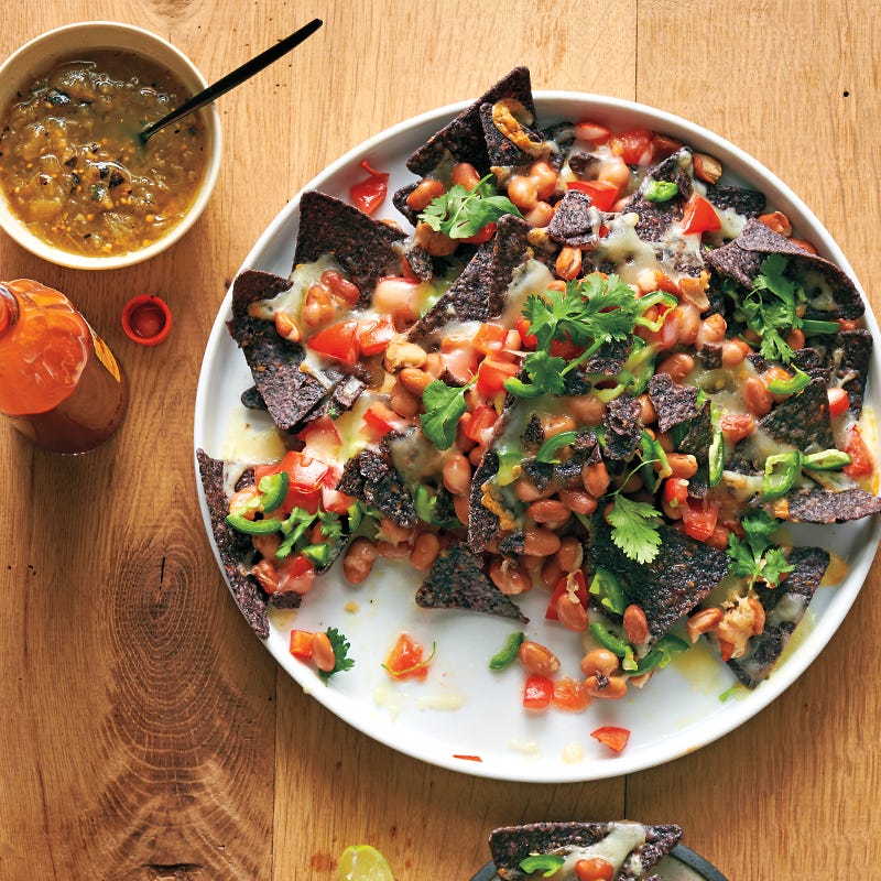 Blue Corn Chip Nachos with Pepper Jack Cheese Recipe
