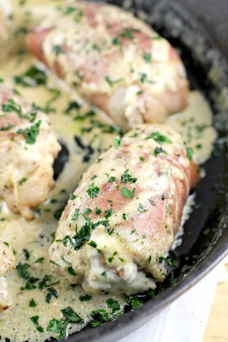 Chicken with Boursin Wrapped in Prosciutto Recipe